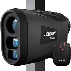 Jiehome 752700054332 Golf Rangefinder X1 Range Finder With Slope Magnetic 6x Flagpole Lo