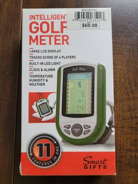 Jlr Gear Stg7021bu Intelligent Golf Meter 11 Functions By Smart Gifts-nib