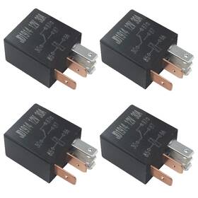 Kh116 Kalmaegee 4 Pack 5 Pin 12v 30a Relays Multi-purpose Automotive Accessories Manual Bl