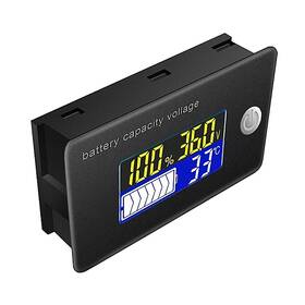 Kyb03-36v Kolemz 10-100v Battery Capacity Voltage Meter Voltmeter Thermometer
