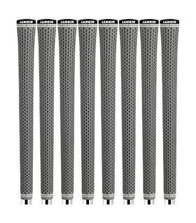 101397 Lamkin Crossline Gray 360 Golf Grip Bundle 8 Piece Midsize