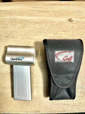 51108930 Laser Link Golf Quick Shot Range Finder Silver With Case Good Condition