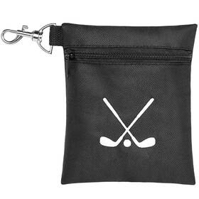 Lecorner 725414481428 Golf Tee Bag Waterproof Pouch With Rotating Clip 6.9x5.4ftft Zipper