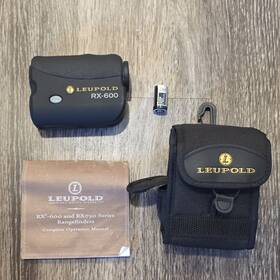 Leupold Rx-600 Golf Rangefinder 6x Lightweight Black With Case Battery Manual