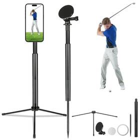 Gef01 Luxduo Golf Tripod And Monopod Swing Phone Holder 47.6 Inch Magnetic Adjustable Alumi Gef01 Luxduo Golf Tripod And Monopod Swing Phone Holder 47.6 Inch Magnetic Adjustable Alumi