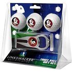Lwco3fss3pkt Linkswalker Florida State Seminoles Ball Gift Pack With 847676067292