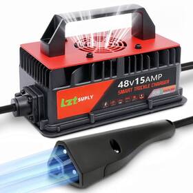 Lztsuply 761946241420 48v 15amp Golf Cart Battery Charger For Ezgo Ip67 Waterproof Smart Trickle C
