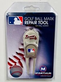 44420-51-mcarth Mlb Atlanta Braves Golf Divot Tool And Ball Marker