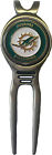 Nfdolp-dt Hart Golf Nfl Miami Dolphins Divot Tool Brass 680334252520