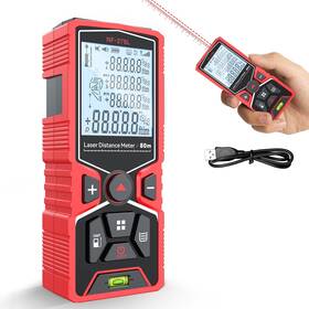 Noyafa 772093268543 Laser Measure 262ft/80m Measuringtool Digital Distance M
