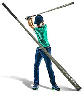 Ole Andigo 765015656191 Golf Swing Trainer Pro Bat Carbon Fiber Training Aid Increase