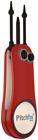 Pfxfus25-r Pitchfix Fusion Red Switchblade Divot Tool