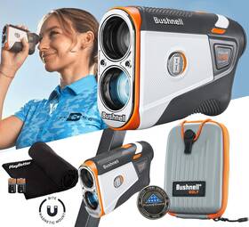 Playbetter 724901593392 Bushnell Tour V6 Shift Slope Golf Rangefinder Bundle - Pinseeker Visual Jolt