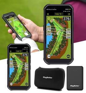 Playbetter 724901596010 Skycaddie Pro 5x Handheld Golf Gps - Power Bundle With Portable Charger And