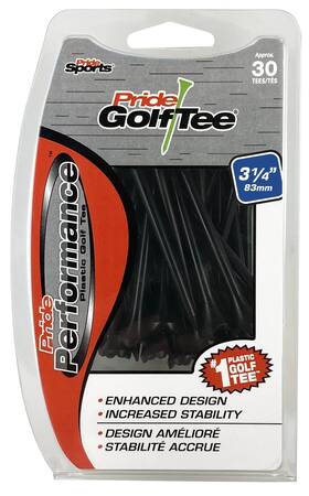 Evp3143003 Pride Golf Tee Performance 3-1/4 Inch 30 Count Black