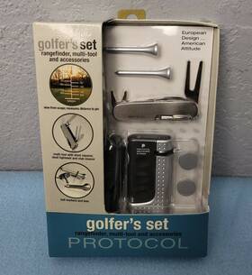 Protocol 658531850221 Golfers Multi Tool Set Rangefinder And Accessories Golfing Golf Tech