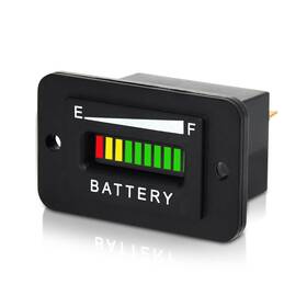 Qk-1001 Qkatpar Led Battery Level Indicator 48v Gauge Applicable To Golf Cart Meter F