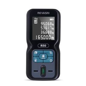 Revasri 789605735752 Laser Distance Meter 165 Feet Range 1/16inch Accuracy Measurement