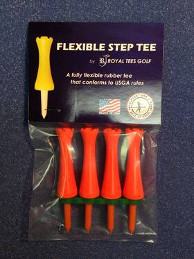 Royal Tees Golf 689076414203 Royaltees R4 2 Inch Pack Flexible Orange
