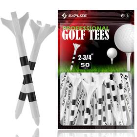 Esg2-te02s-70wt50 Saplize #a01 Plastic Golf Tees 50 Pack Reinforced And Thick Design For Enhanced