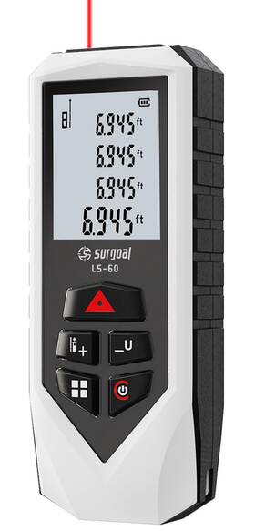 Sg Surgoal 795847406428 Mini Green Laser Distance Meter 262ft Rechargeable Digital Measuring Too