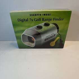 Ak307 Sharper Image 7x Golf Rangefinder Digital Technology Silver Superior Lens