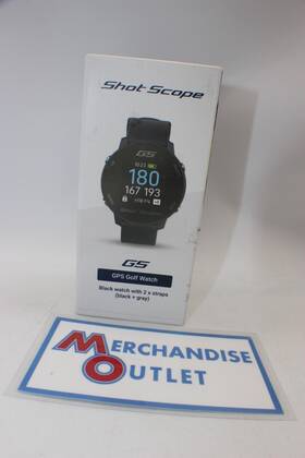 Ss-wat-55-lig Shot Scope Technologies G5 Gps Golf Watch F/b/m Dynamic Yardages To Green Distances