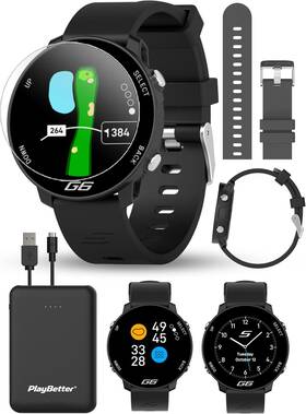 Shot Scope Watch Charger 445005281239 G6 Golf Gps Bundle - Full Hole Maps F/m/b Distances Large Dis