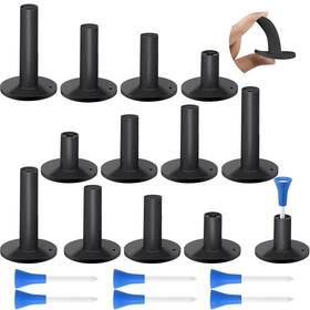 Skylety-sfjgv5412 Skylety 12 Pieces Golf Range Tees Set Rubber For Mats Driving 6 Piece