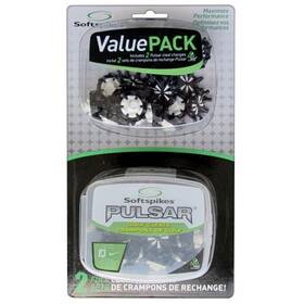 Mms404-vp Softspikes Golf Cleats Fast Twist 3.0 Value Pack - Black Also Fits Tri-lok