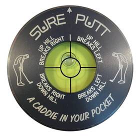 Sure Putt 686457032032 Pro - Golf Putting Aid And Green Reader Gunmetal