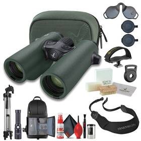 72017 Swarovski Edi 2 10x32 El Range Laser Rangefinder Binocular Green Bundle