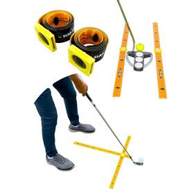 Takticalgolf 364370750263 Compact Golf Alignment Sticks And Swing Aid Pocket-sized Modular Ruler Syste