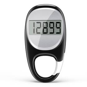 Cr-707s Tazuzfla Simple Pedometer For Walking Accurate Step Tracker With Carabiner 3d C