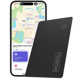 Tomum 850029142348 Wallet Tracker Smart Card Rechargeable Gps Lost Item Finder Works With A