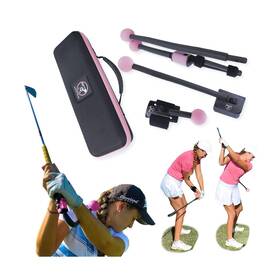 Total Golf Trainer 793888264359 Pink 3.0 Kit Bundle - Three Swing Training Aids In One Case Reinforces