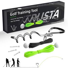 Vtrusta 785856464625 Golf Swing Trainer With 2 Ball And Rope Training Aid For Backy