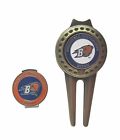 Waggle Pro Shop Bucknell Bison Hat Clip Divot Tool With Golf Ball Markers 781171371808