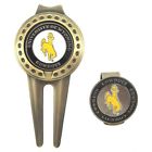 Waggle Pro Shop Wyoming Wy Cowboys Golf Hat Clip Divot Tool With Uw Ball Markers Combo 781171374458