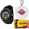 Watchb-k1 Skycaddie Golf Gps Watch Black W Ultra 500 Balls 15 Pack Putt Target 636156025446