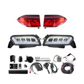 Wgn-tp-w1-rgb Wekani Deluxe Golf Cart Light Kit For Club Car Tempo With Rgb Daytime Running