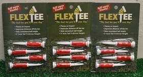 Wise Friend 673424181282 3 Packs Flex Tees Inch Golf - 4 Count Red Ft726331