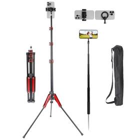 Xik 785179862924 Golf Tripod And Monopod 2-in-1 Phone Stand Holder With Spike Stake 75 Inch Extenda