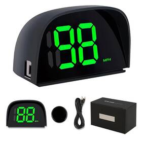 Yenblow 240819-owy-green Gps Digital Speedometer For Car Mph Golf Cart Universal Hud Speed Meter With