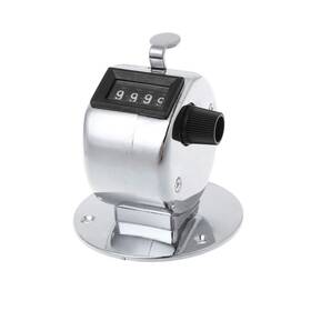 Yifeijiao 405020230537 Round Base 4 Digit Manual Hand Tally Mechanical Palm Click Counter Golf Tra Inch