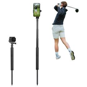 Gss-1 Yki Golf Monopod Selfie Stick With Ground Spike Stake Swing Analyzer Phone