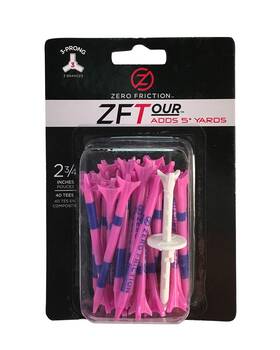Zt10010 Zero Friction Tour Golf Tees 40 Pack Pink 2-3/4-inch