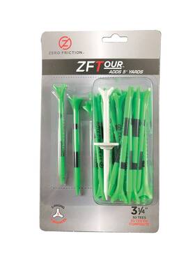 Zt15001 Zero Friction Tour 3-prong Golf Tees 3-1/4-inch Green 30