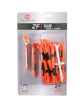 Zt15002 Zero Friction Tour Golf Tees 30 Pack Orange 3-1/4-inch