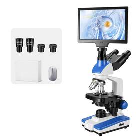 Zteeers 1203 Lab Compound Trinocular Microscopes 40x-2500x Magnification With10 Inch Lcd 6
